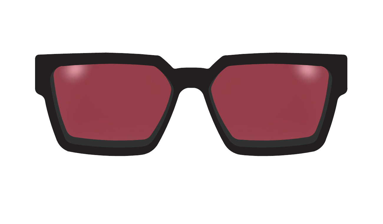 The Herald Col. 3 gloss black acetate sunglasses with rosewood lenses